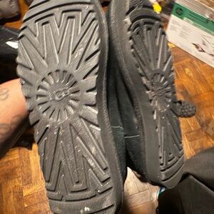 UGG Black Shearling-Lined Slip-On Boot